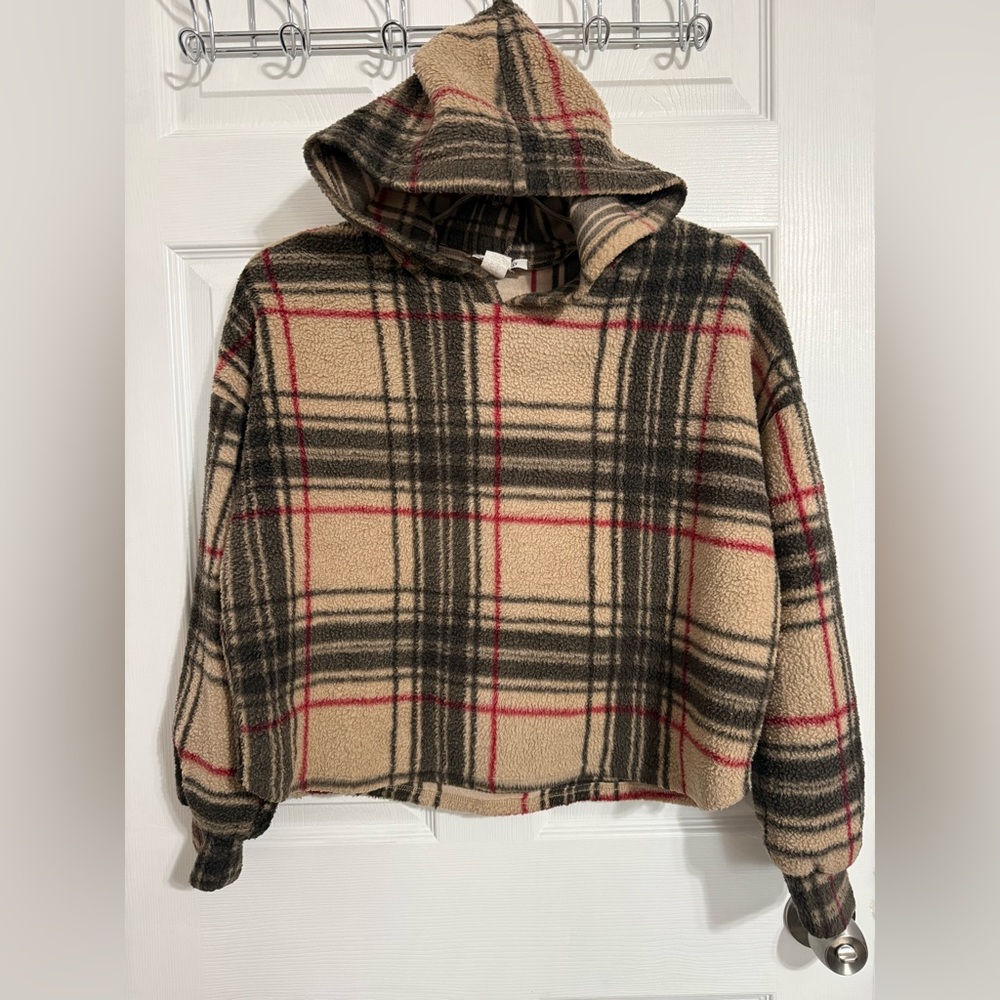Women’s Plaid Hooded Pullover by Miley And Molly